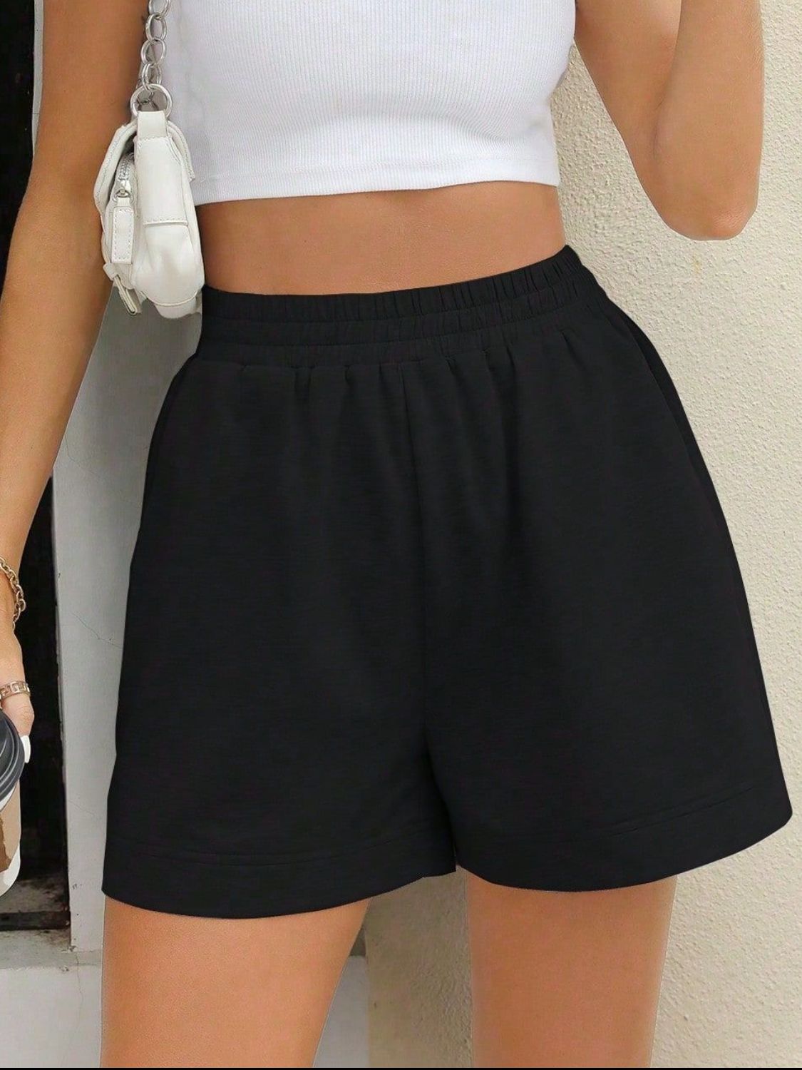 Elastic Waist Shorts