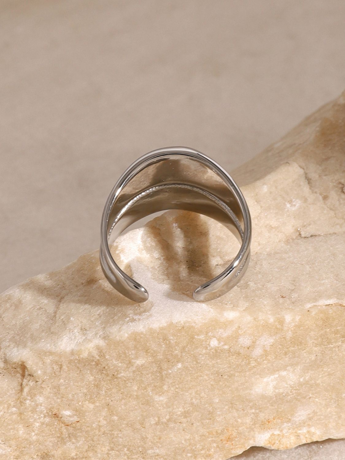 Stainless Steel Double-Layered Ring