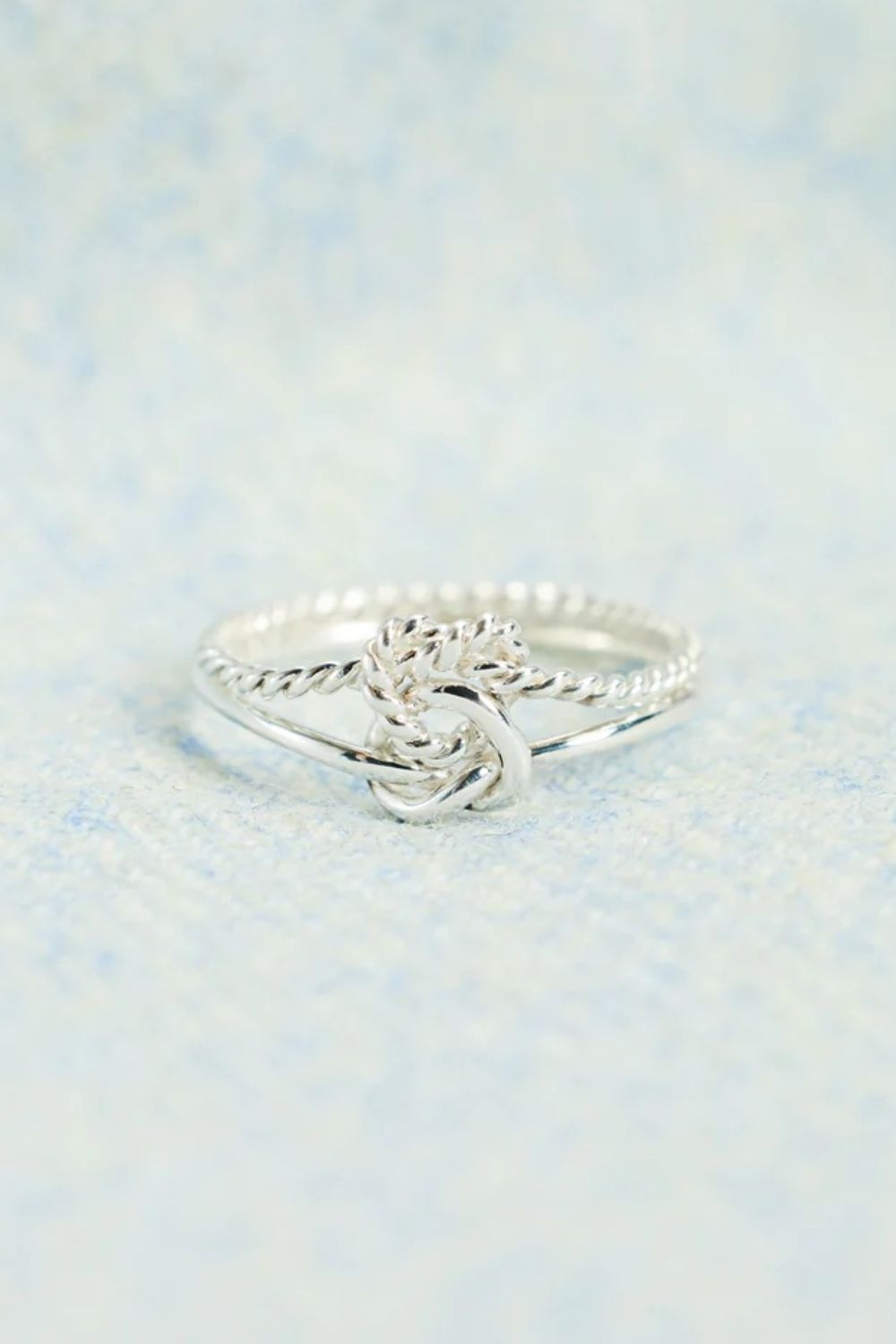 925 Sterling Silver Knotted Ring