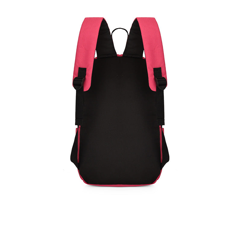 Solid Color Nylon Backpack Bag