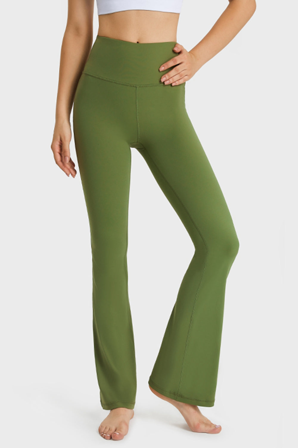 Millennia Elastic Waist Flare Yoga Pants