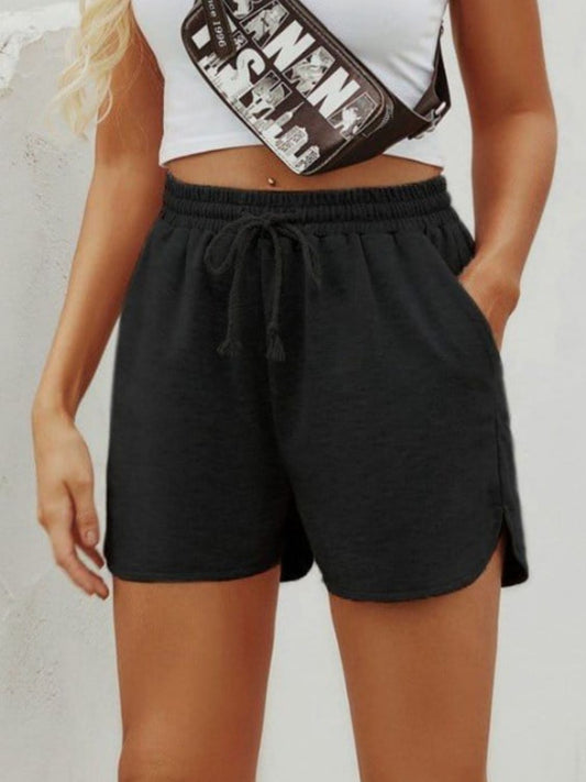 Drawstring Shorts with Pockets