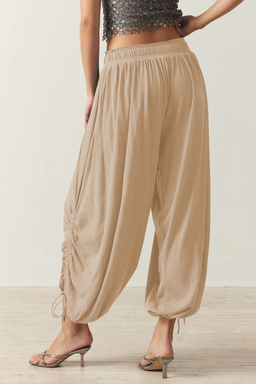 Drawstring Ruched Pants